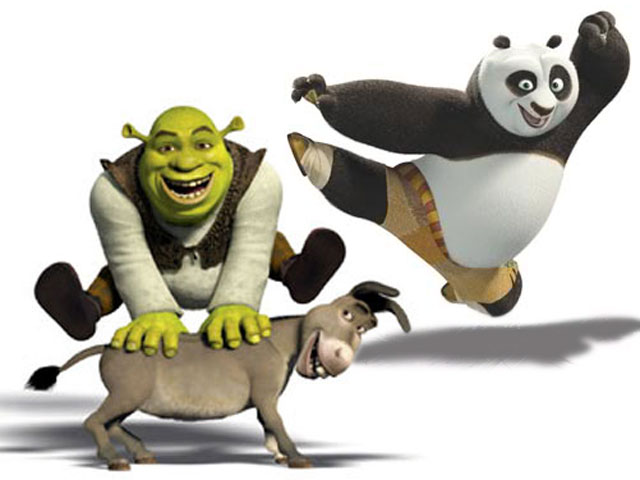 Shrek och Kung Fu Panda i nya kortfilmer.