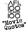 AFI - Amerikanska filminstitutet utser de 100 bästa replikerna